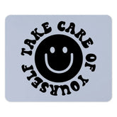 Take Care of Yourself Mouse Pad, Smiley Face, Cute Desk Decor, Positive Vibes, Motivational Gift, Fun Office Accessory - Tawshia